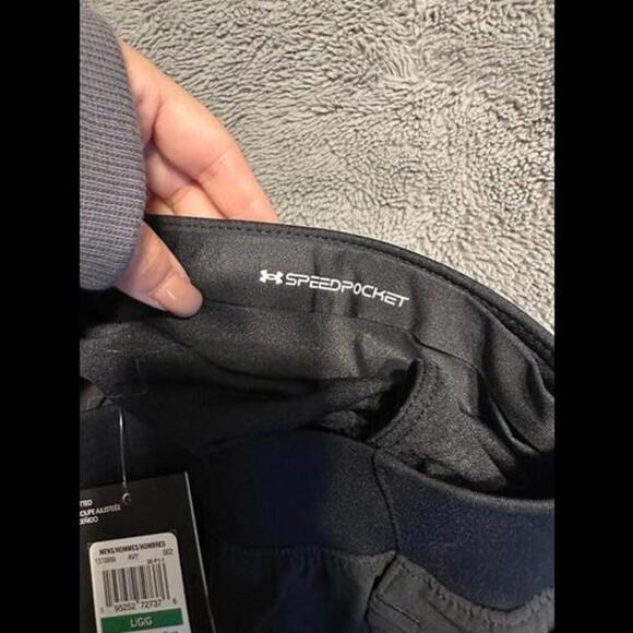 New Under Armour Men's SpeedPocket 7in Shorts – Size Large, Black - Picture 4 of 4